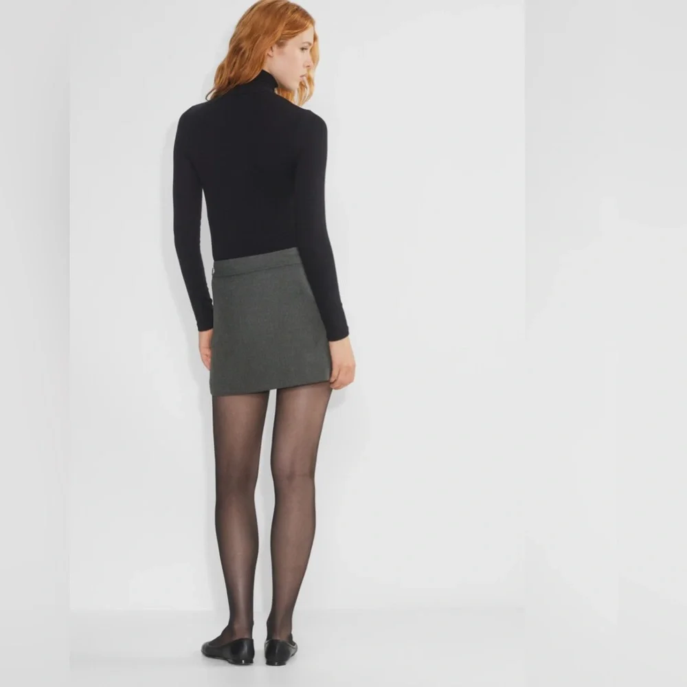 Aritzia wilfred Ardor skirt charcoal size 6 - Picture 4 of 10